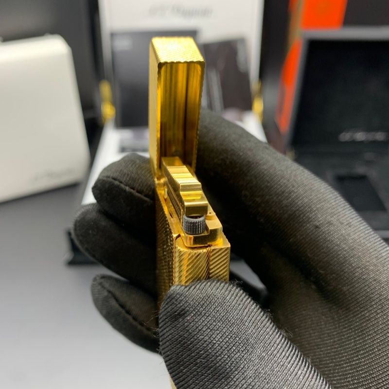 S.T. Dupont Le Grand Diagonal Guilloché Palladium Lighter