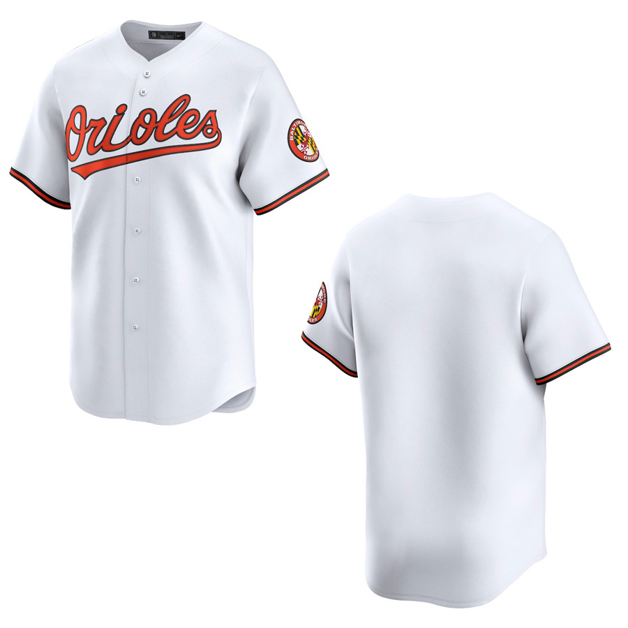 Custom White Orange Black Baseball Jersey T-shirt