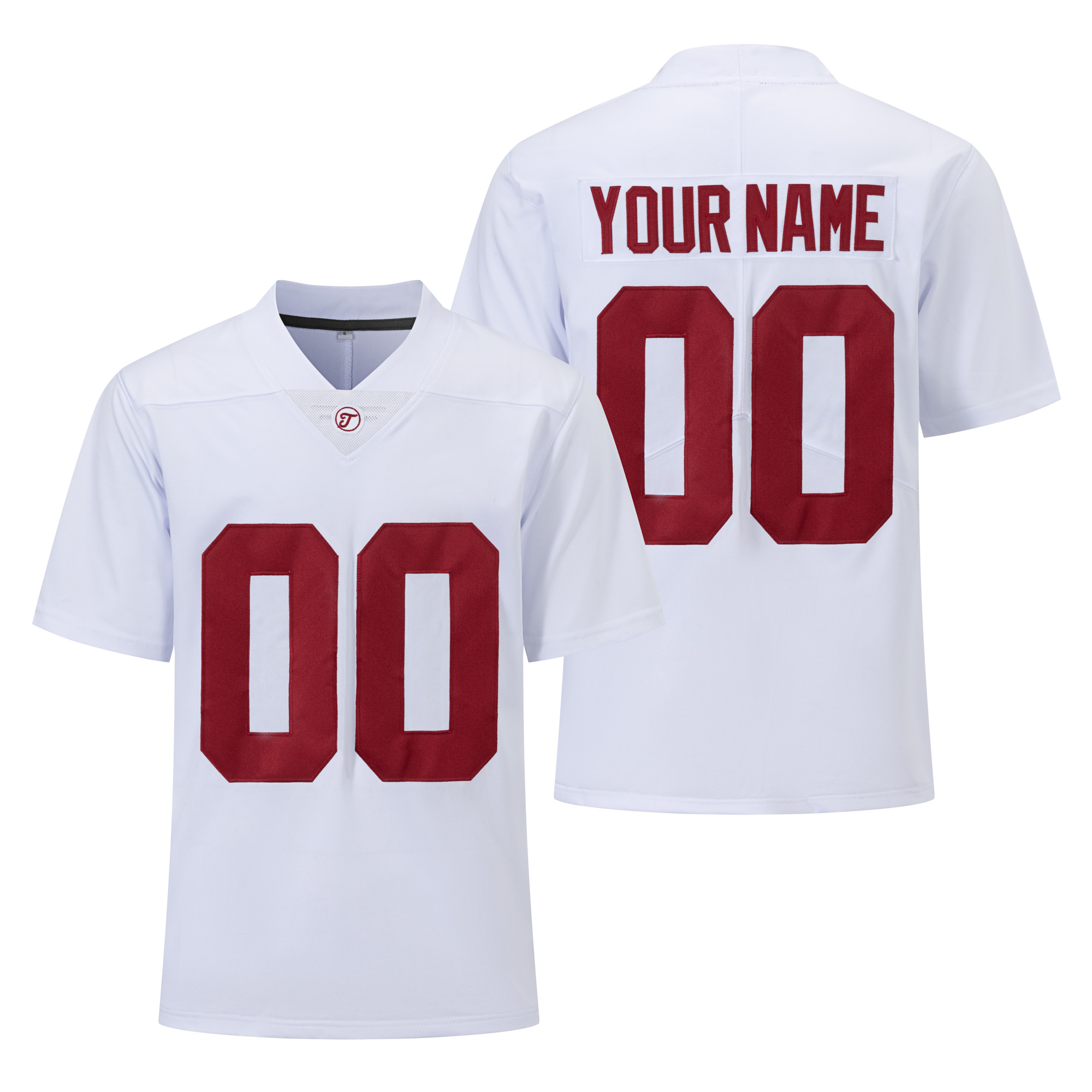 [Copy]Custom White Premium College-inspired Football Jersey - All Stitched
