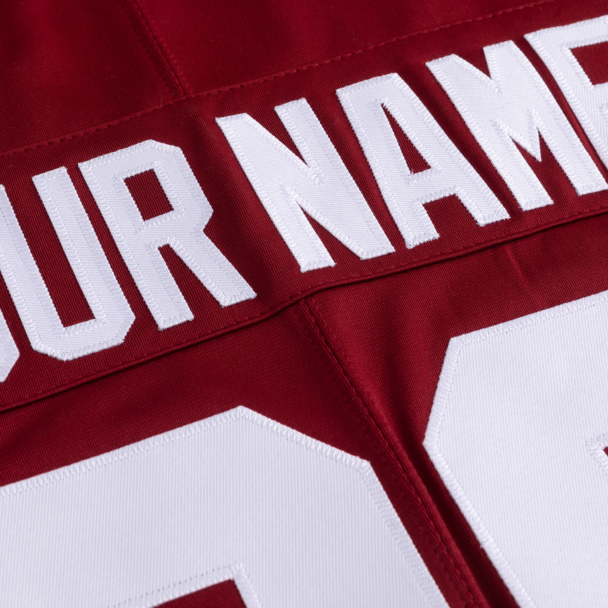 Custom Burgundy White Premium College-inspired Football Jersey - All Stitched