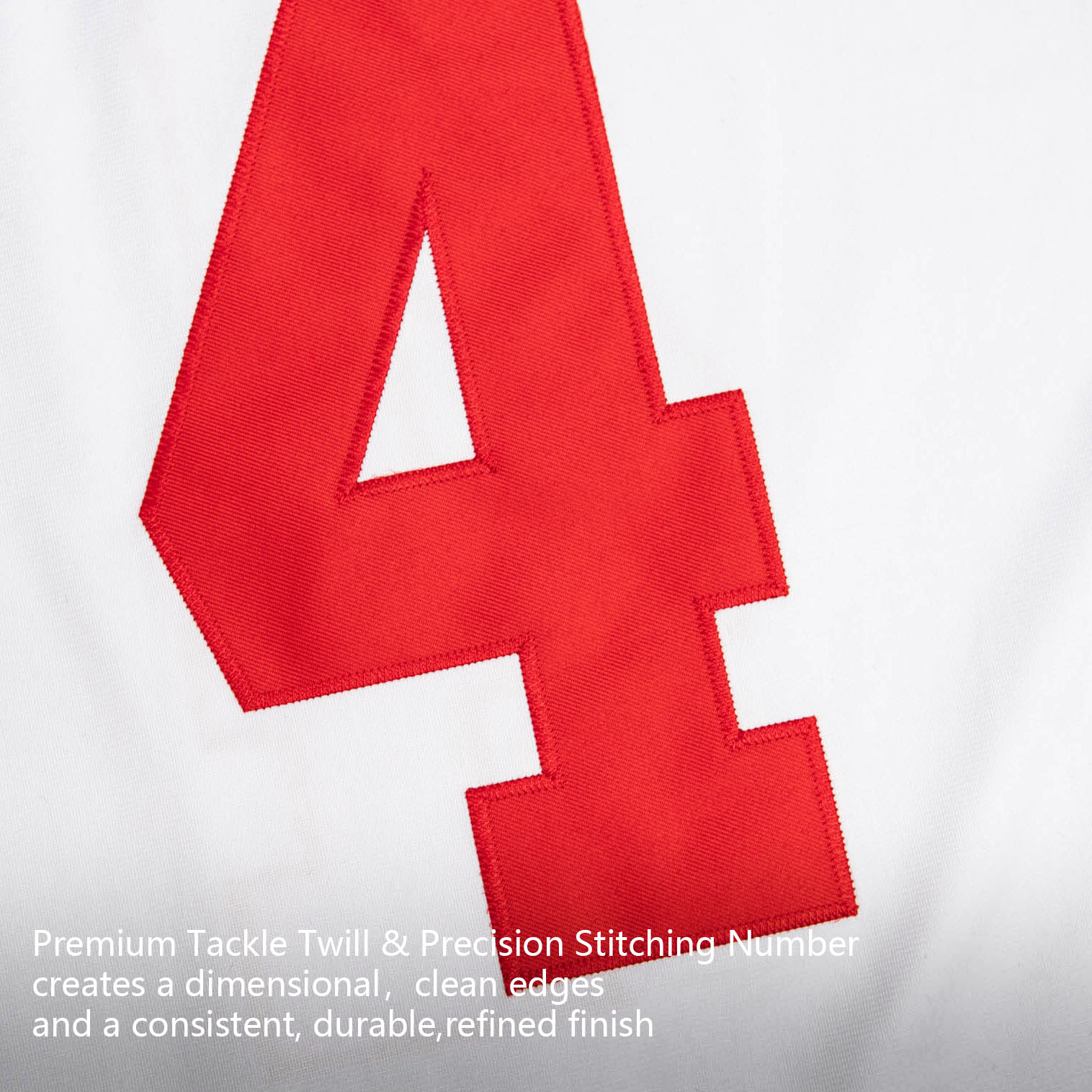 Custom White Red Premium College-inspired Football Jersey - All Stitched