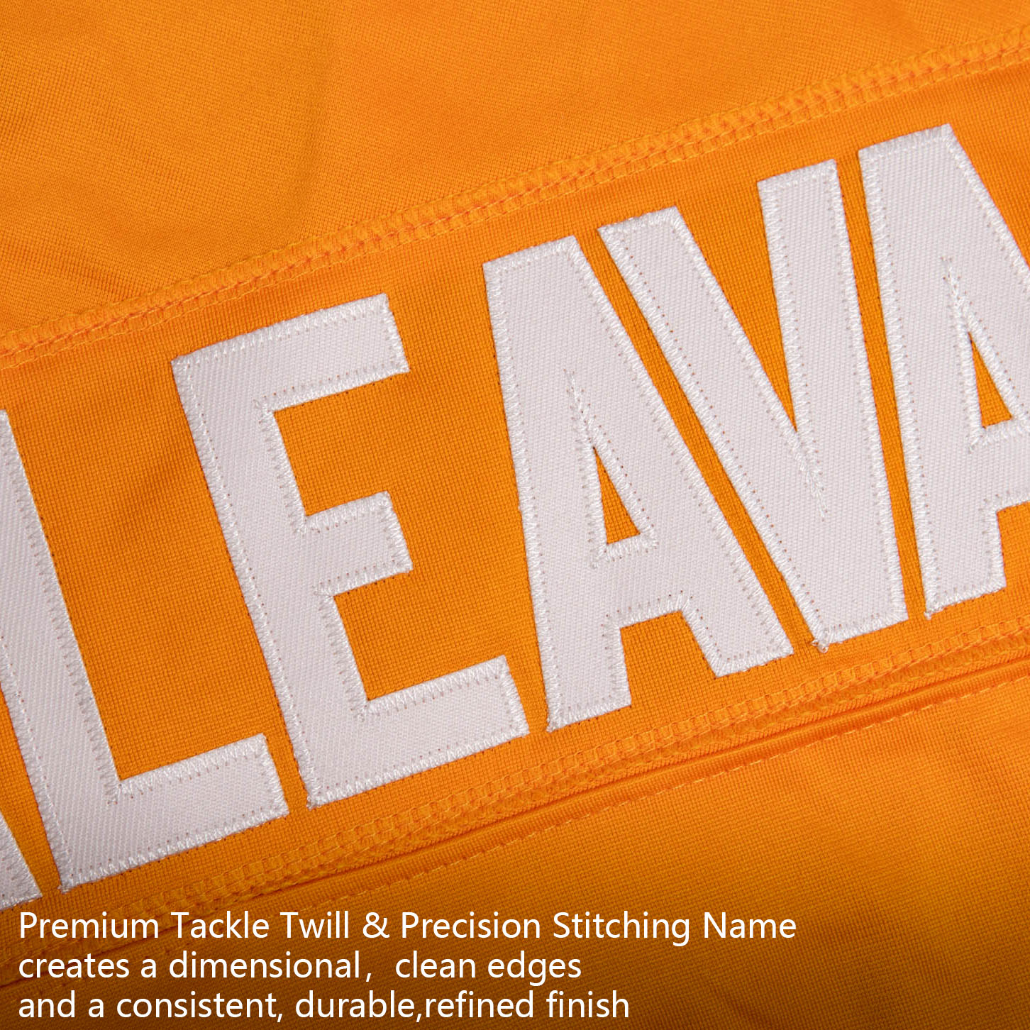 Custom Orange White Premium College-inspired Football Jersey - All Stitched