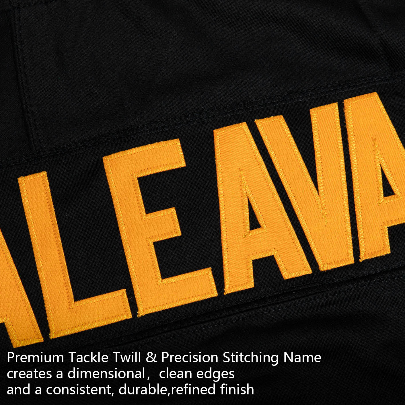 Custom Black Orange Premium College-inspired Football Jersey - All Stitched