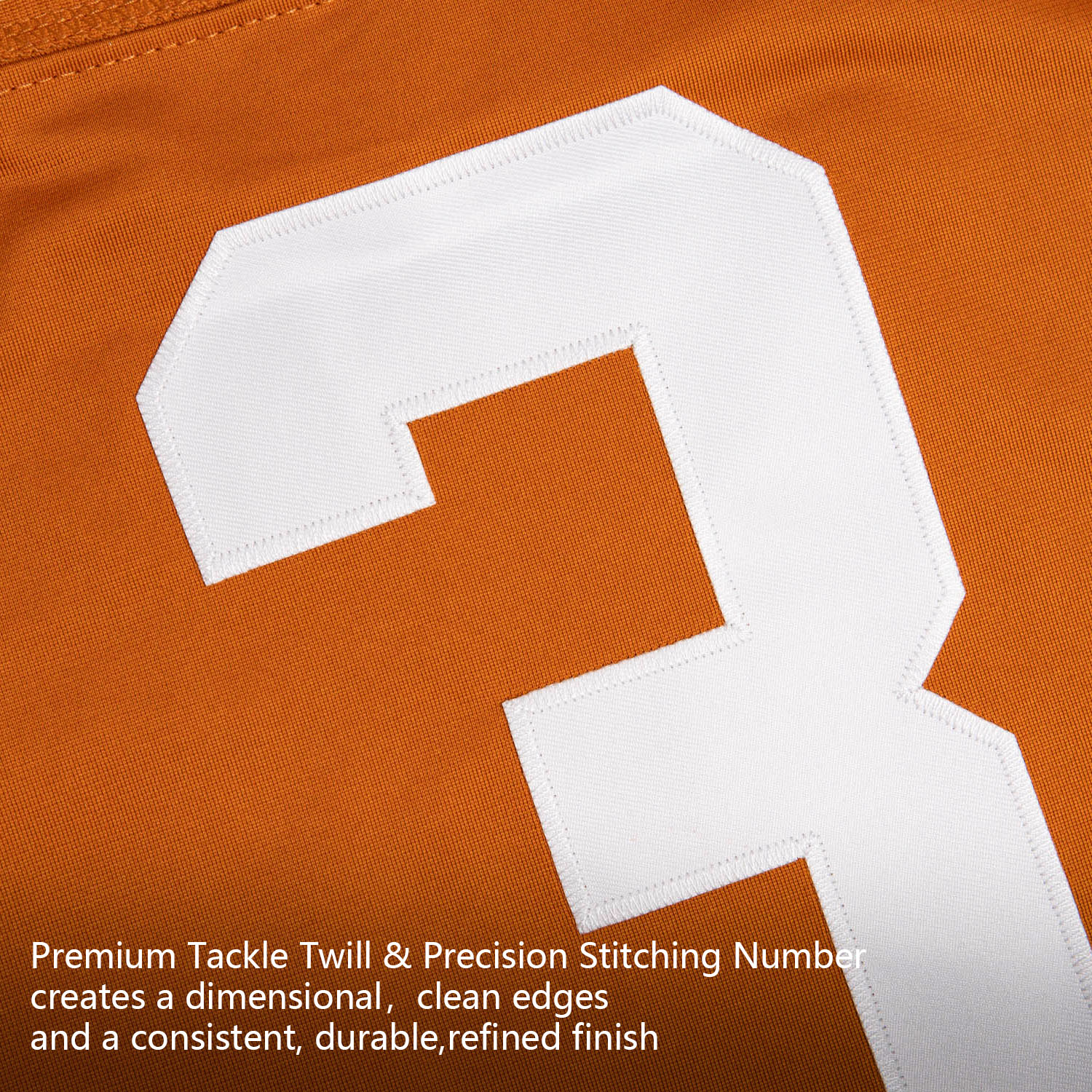 Custom Orange White Premium College-inspired Football Jersey - All Stitched