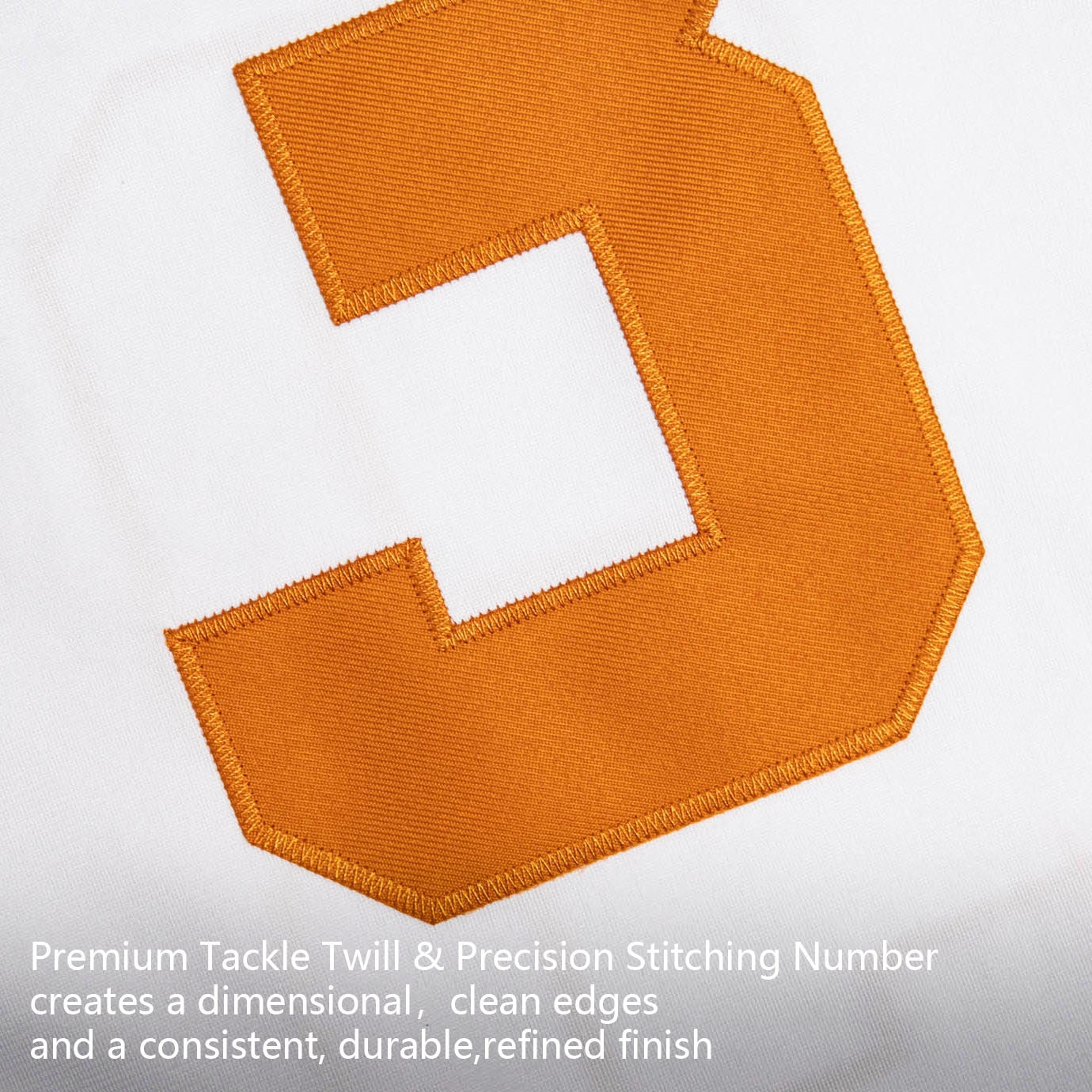 Custom White Orange Premium College-inspired Football Jersey - All Stitched