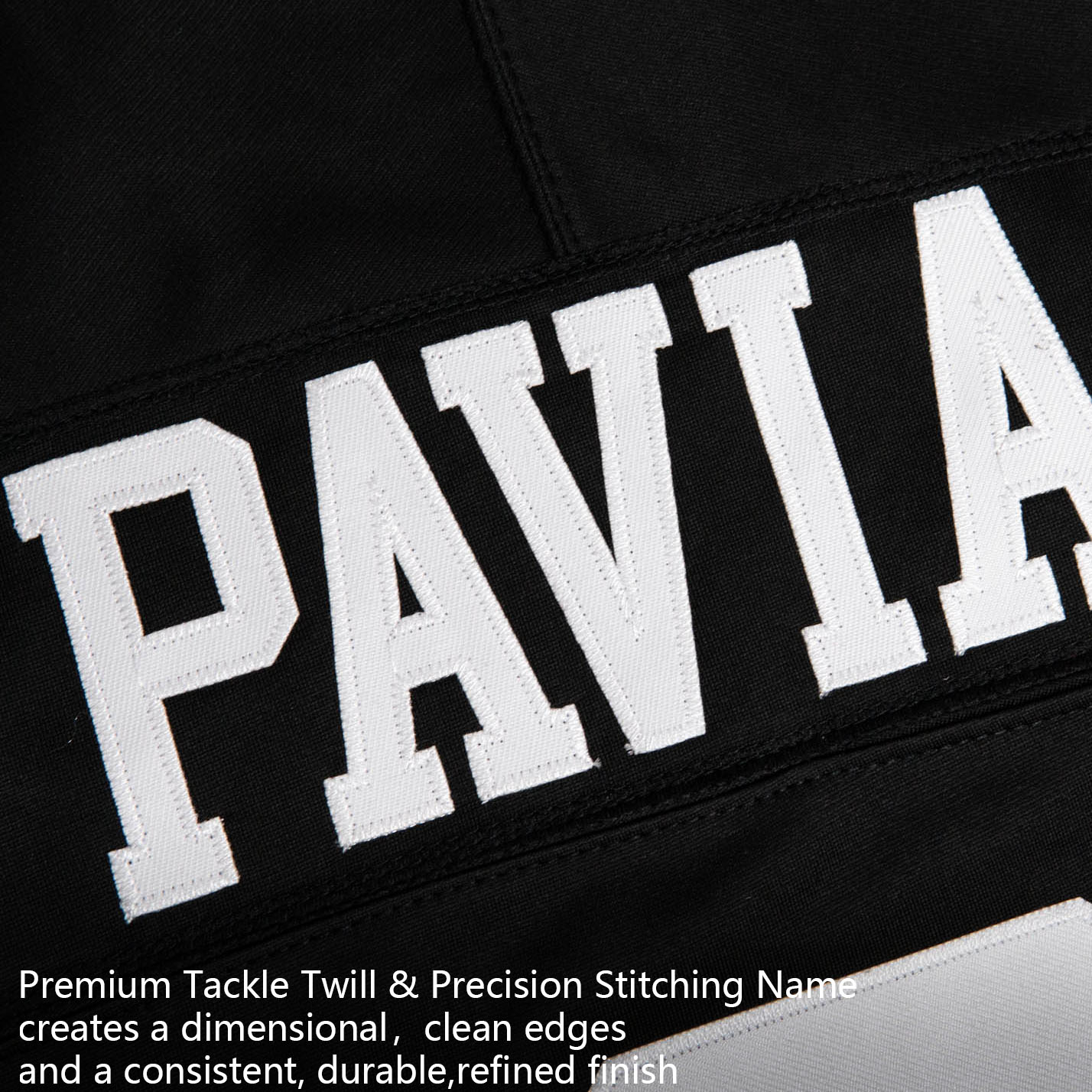 Custom Black White Premium College-inspired Football Jersey - All Stitched