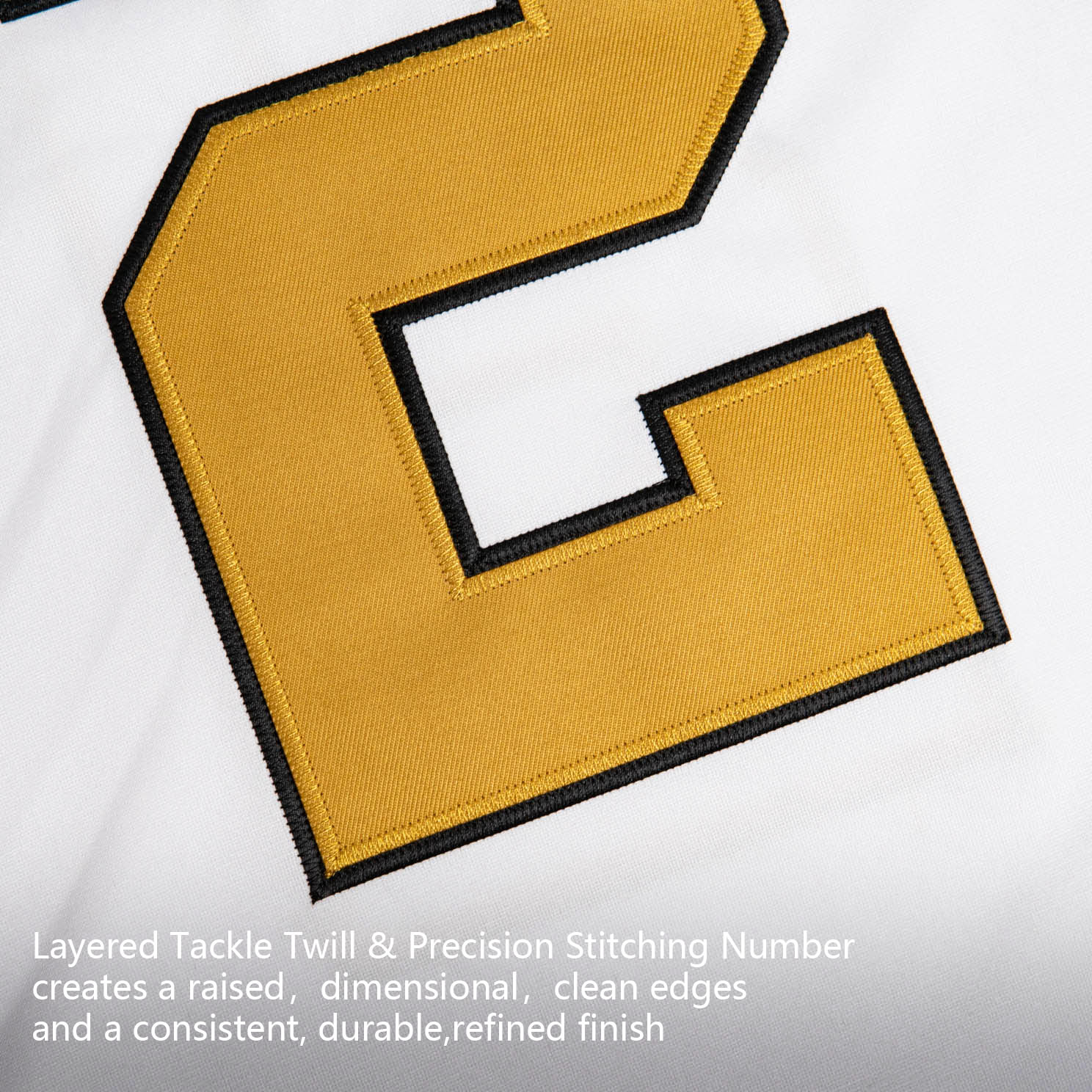 Custom White Gold Premium College-inspired Football Jersey - All Stitched