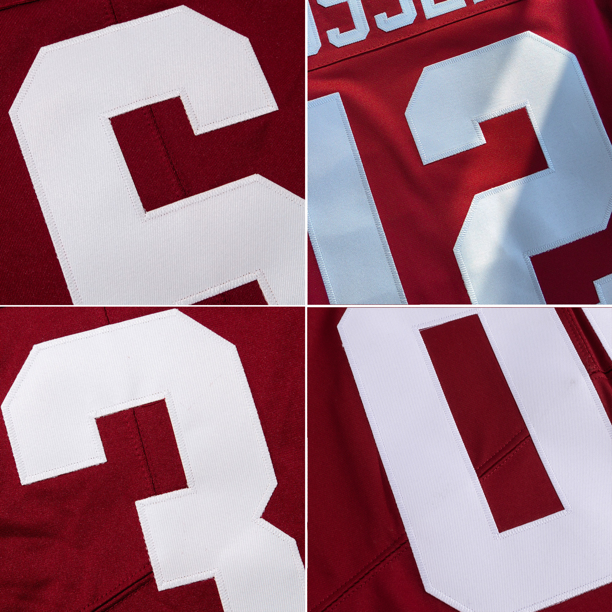 Custom Burgundy White Premium College-inspired Football Jersey - All Stitched