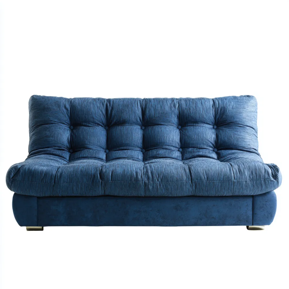 Canapé 2 places Tissu 160x90x85 cm – Bleu – Design Moderne