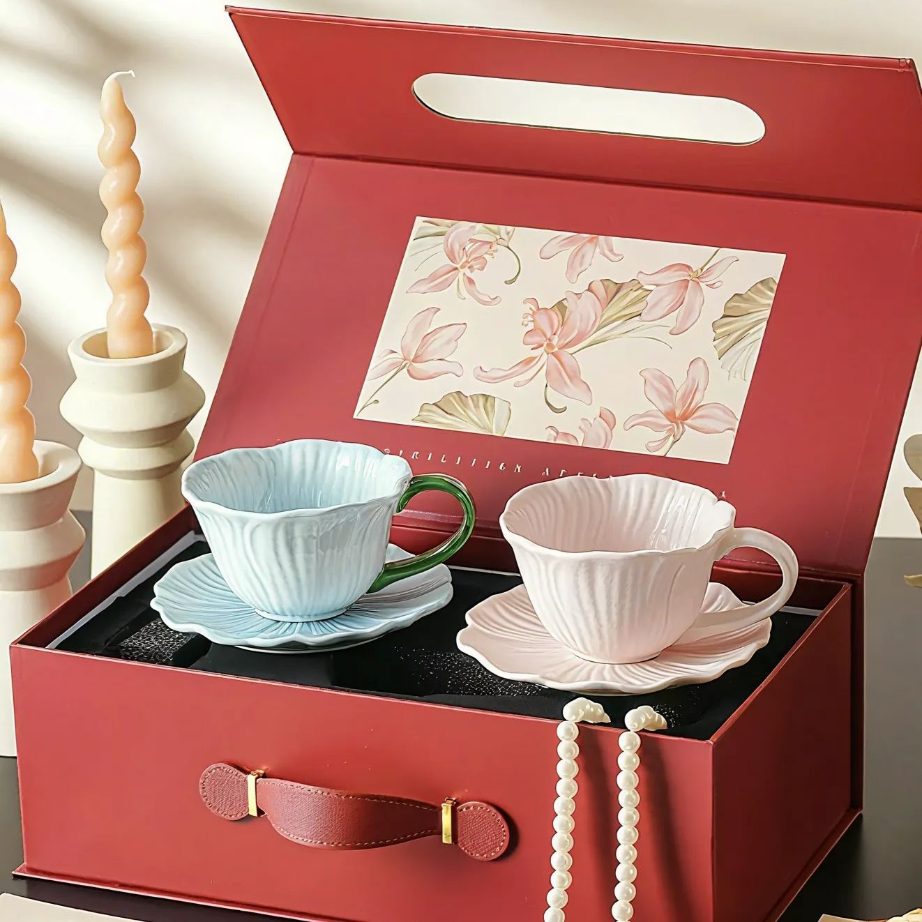 The Sculpted Petal Cup Set 