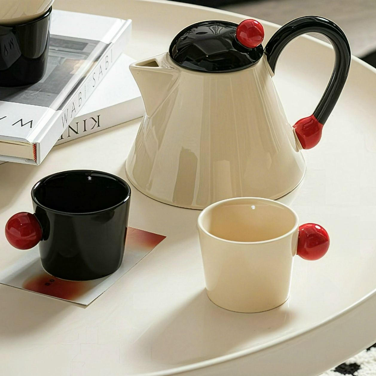 The Bauhaus Sphere Teapot Set 