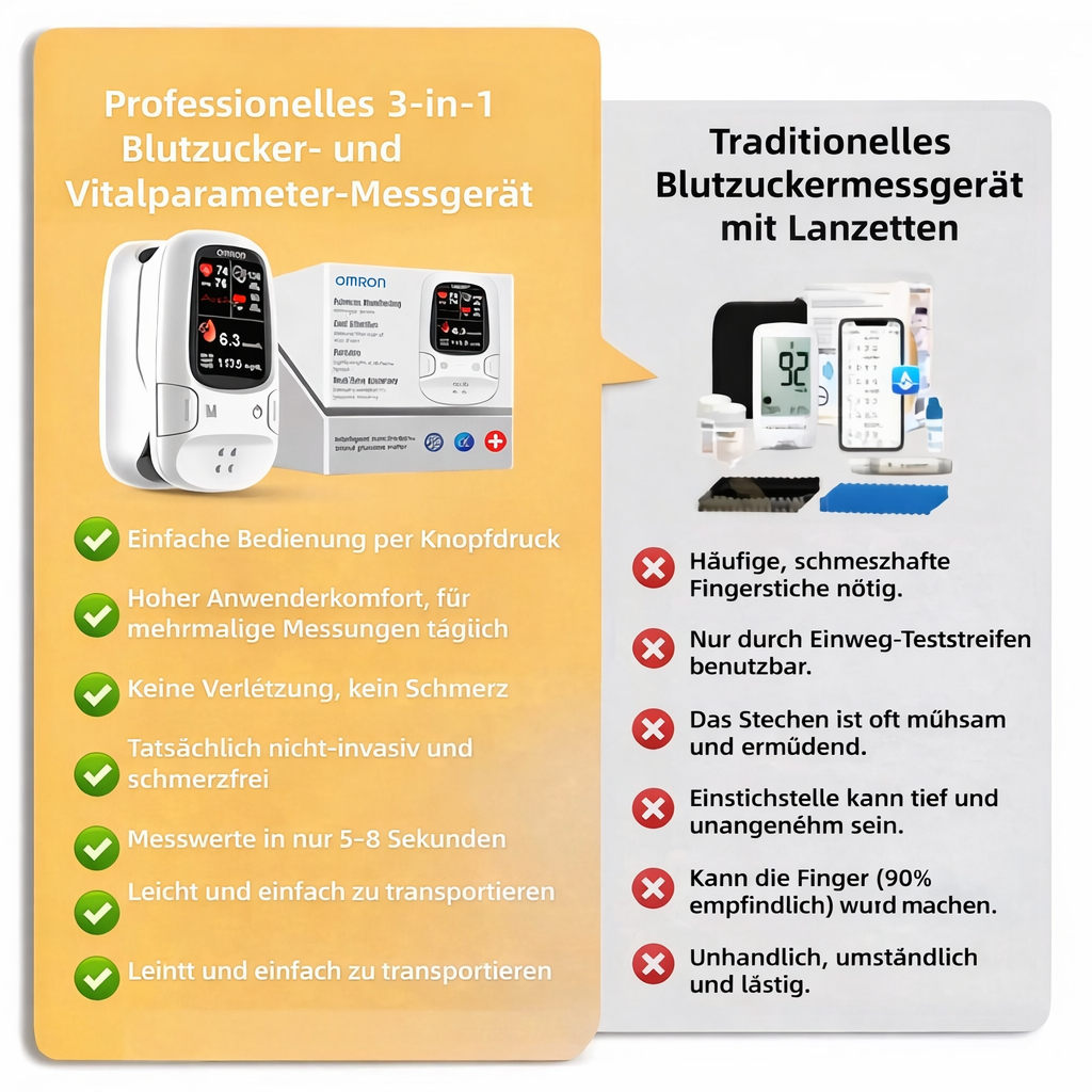 Omron™ präsentiert neues, nicht-invasives, intelligentes Blutzuckermessgerät 🔥Hergestellt in den USA🔥