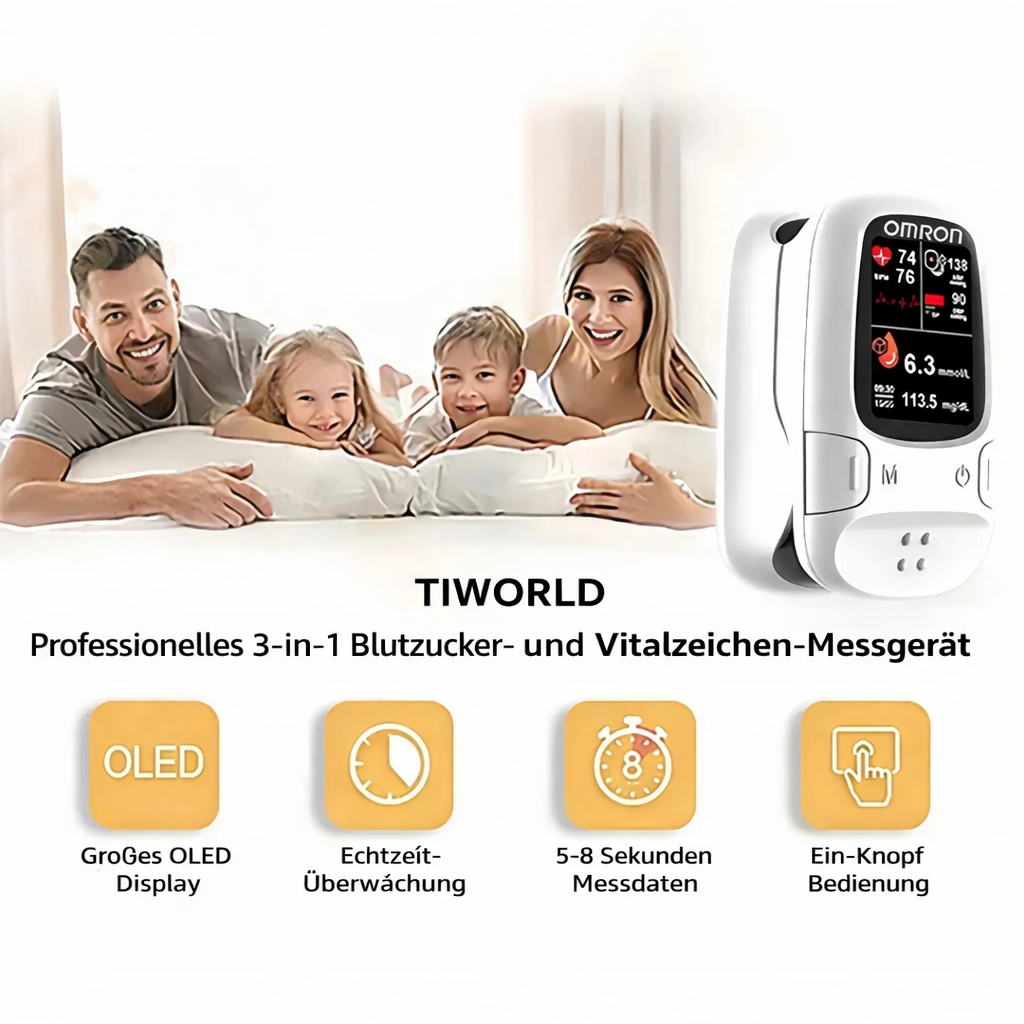 Omron™ präsentiert neues, nicht-invasives, intelligentes Blutzuckermessgerät 🔥Hergestellt in den USA🔥