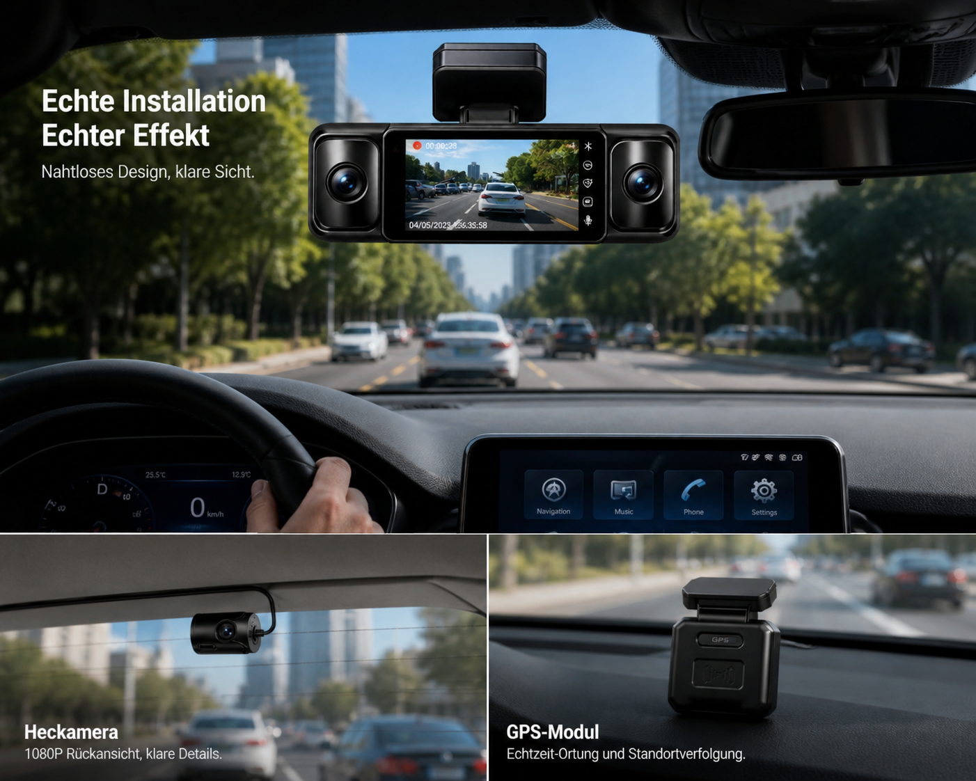Garmin G980 Dashcam - Vis&atilde;o geral do produto e design