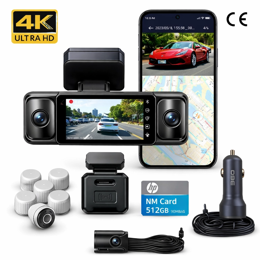 Die smarte Dashcam Garmin G980 verfügt über künstliche Intelligenz und Sprachsteuerung und ist mit vier Kameras ausgestattet, die 360°-Panoramaaufnahmen, 4K-Ultra-HD-Nachtsicht und GPS-Positionierung unterstützen.