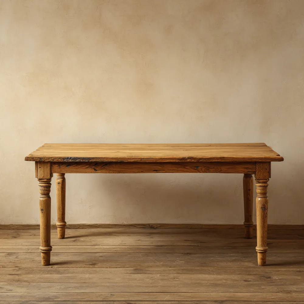 Tavolo da pranzo Legno Massello 200x90x75 cm – Stile Rustico