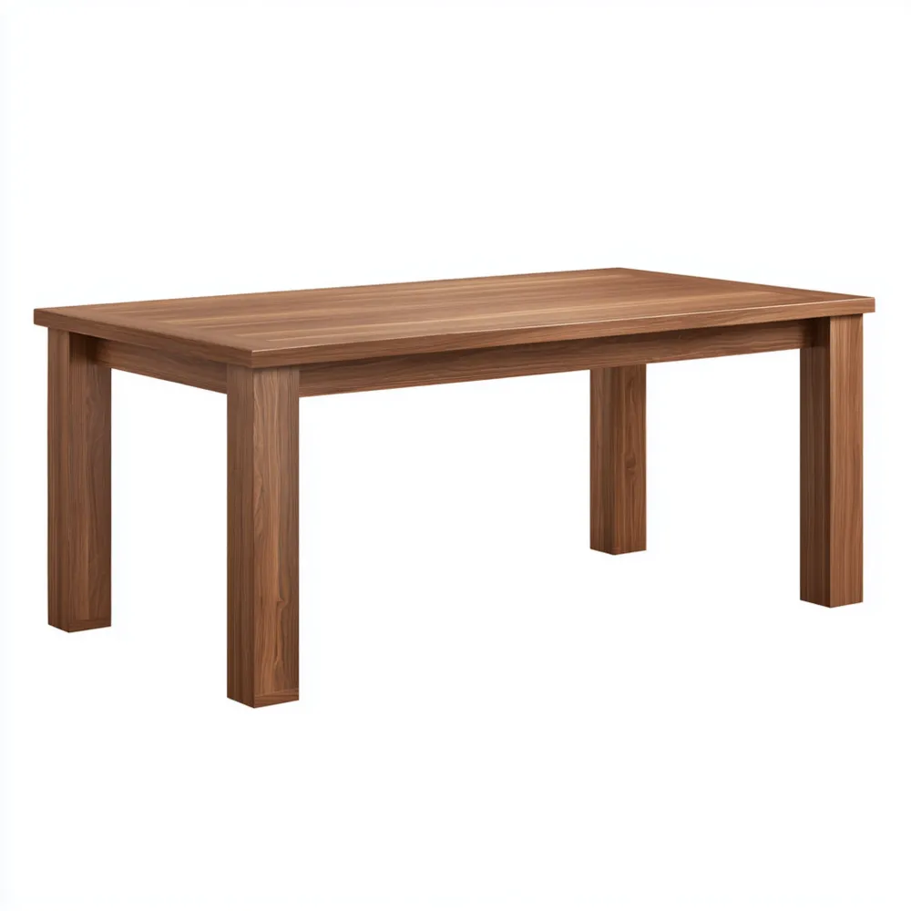 Tavolo da pranzo in legno massello 180x90x75 cm - Colore Naturale - Design Moderno