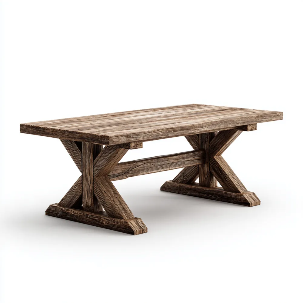 Tavolo da pranzo legno massello 180x90x75 cm - Marrone Rustico