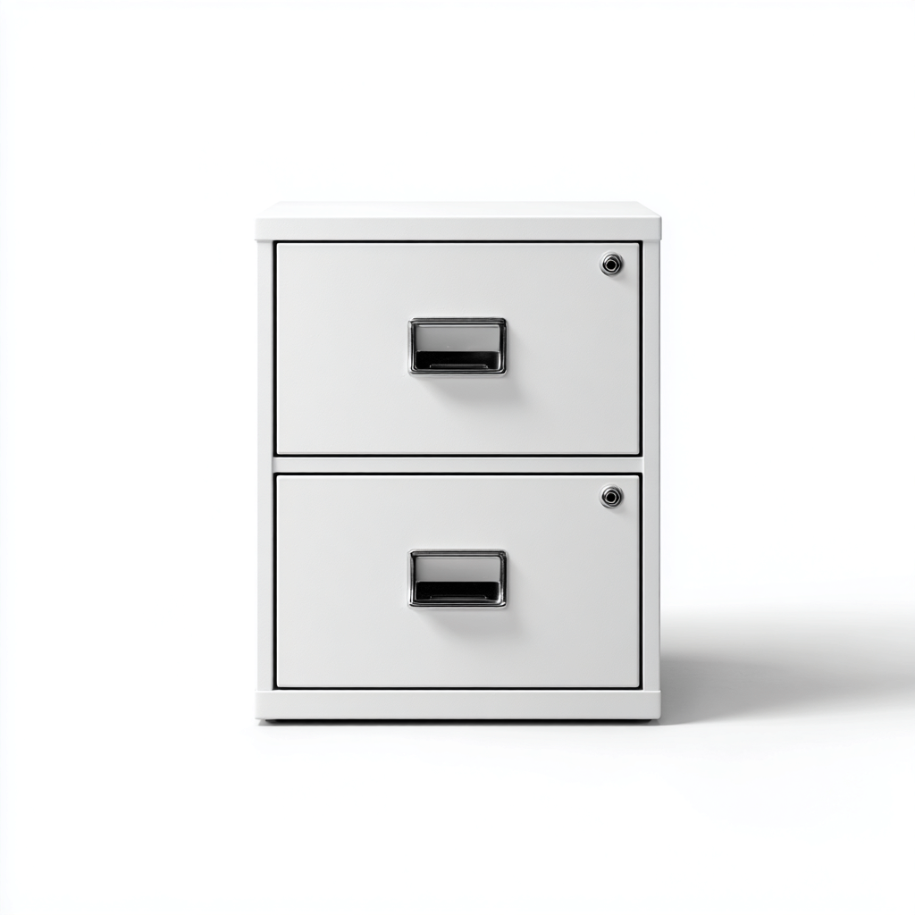 Armadio per ufficio in metallo 40x50x60 cm - bianco - uso archivio - design moderno-Roomgohaus