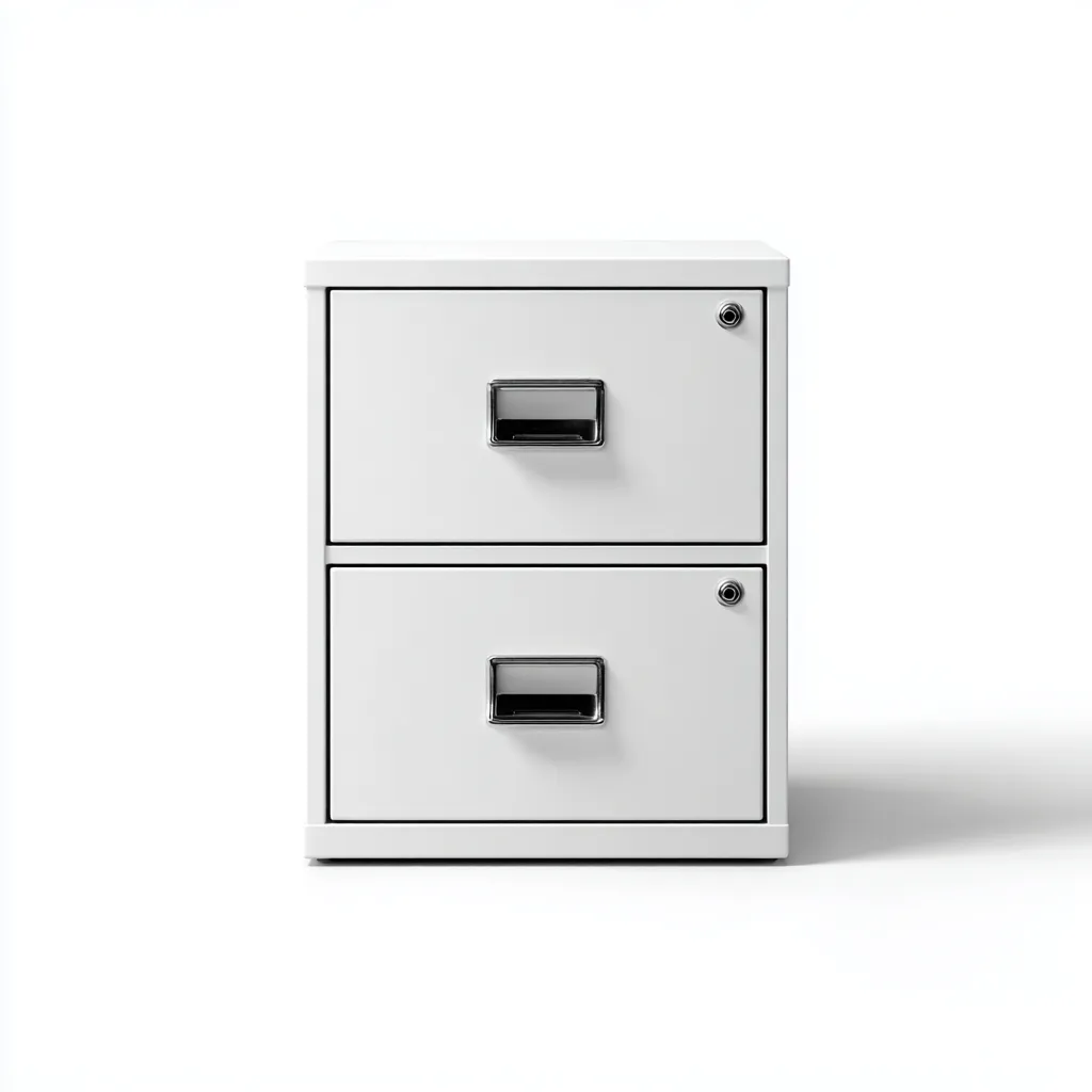 Armadio per ufficio in metallo 40x50x60 cm - bianco - uso archivio - design moderno-Roomgohaus