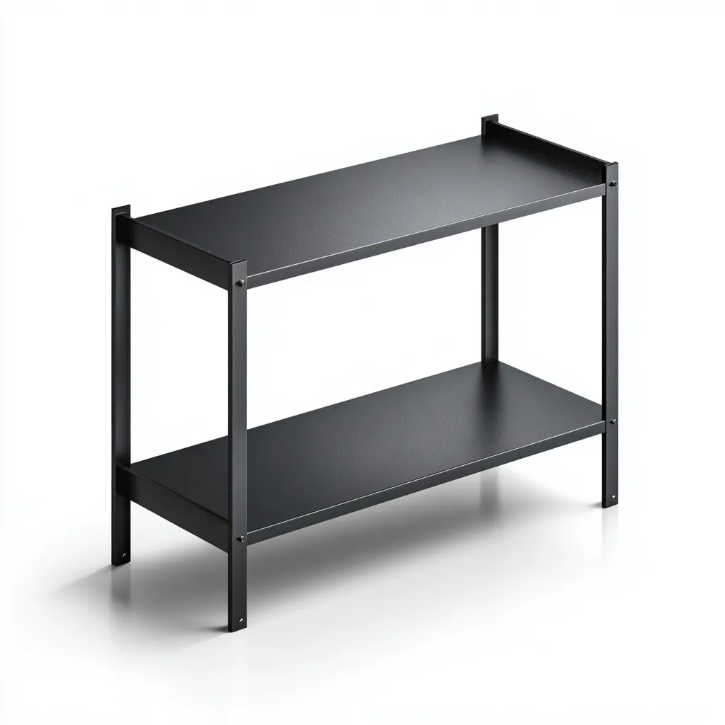 Scarpiera Metallo 70x30x50 cm - Nero - Design moderno-Roomgohaus