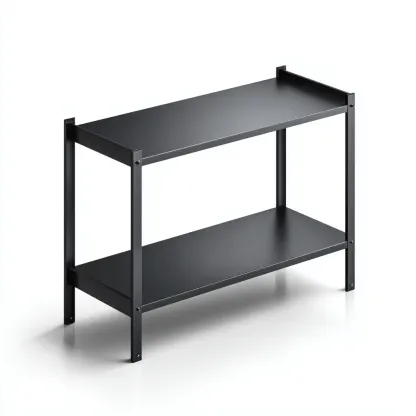 Scarpiera Metallo 70x30x50 cm - Nero - Design moderno-Roomgohaus
