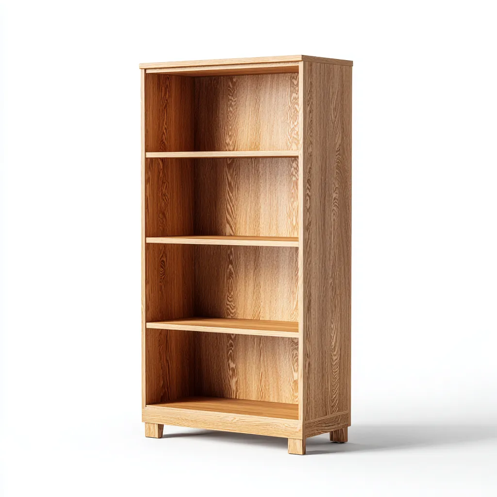 Libreria in legno 80x30x180 cm - marrone - adatta a soggiorno - design moderno-Roomgohaus