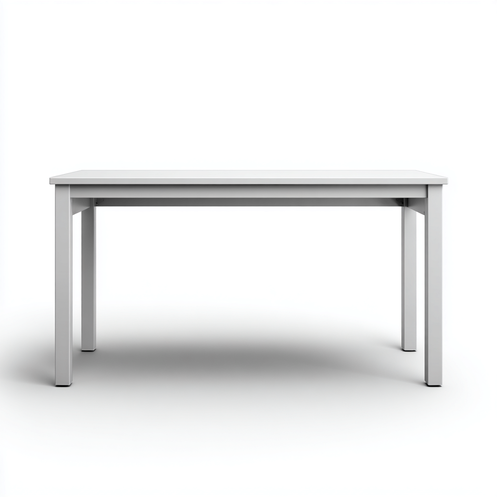 Scrivania in legno 120x70x75 cm - bianco - per ufficio - stile moderno-Roomgohaus