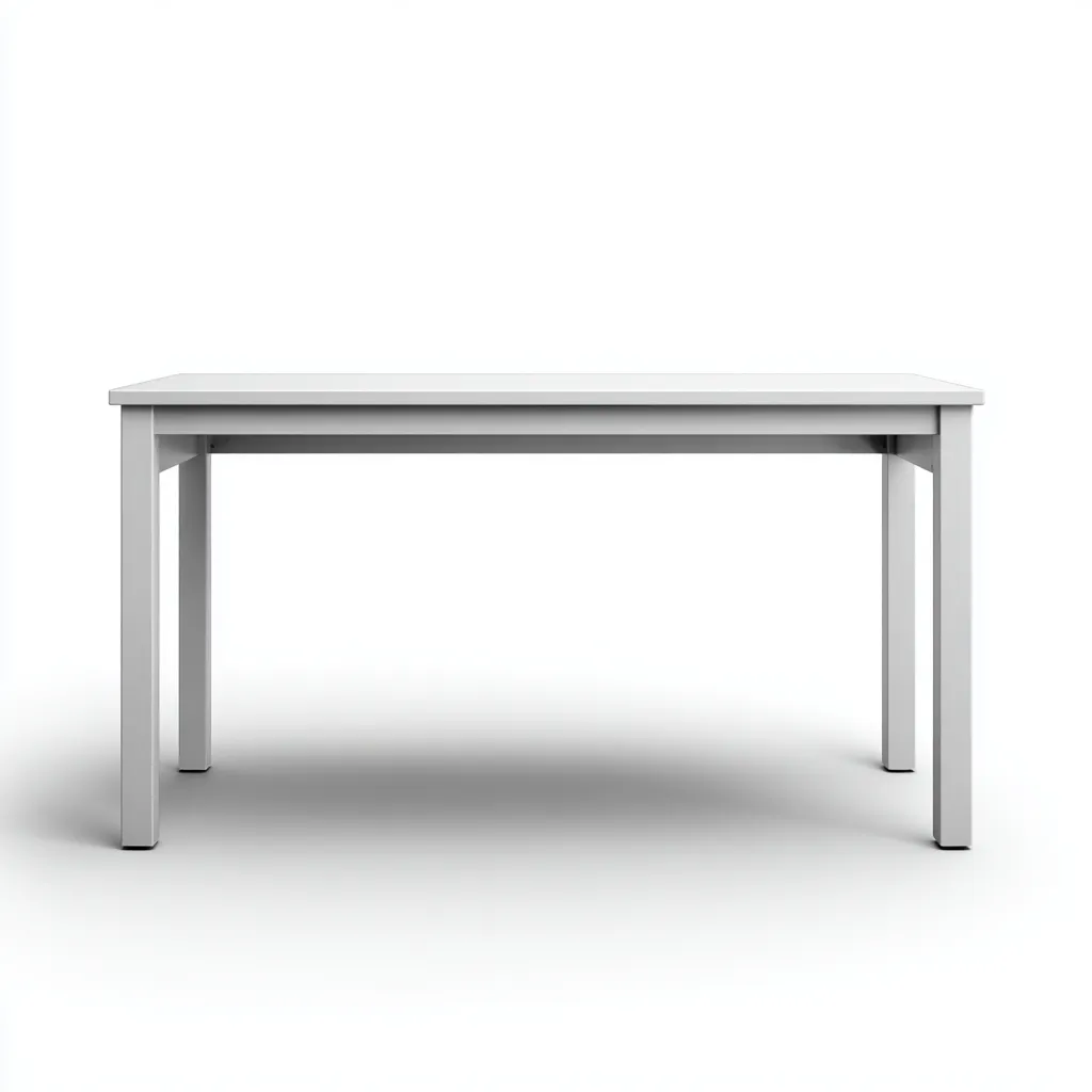 Scrivania in legno 120x70x75 cm - bianco - per ufficio - stile moderno-Roomgohaus