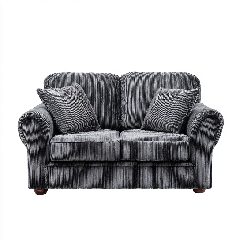 Divano lineare Tessuto 150x85x90 cm - Grigio - Stile moderno-Roomgohaus