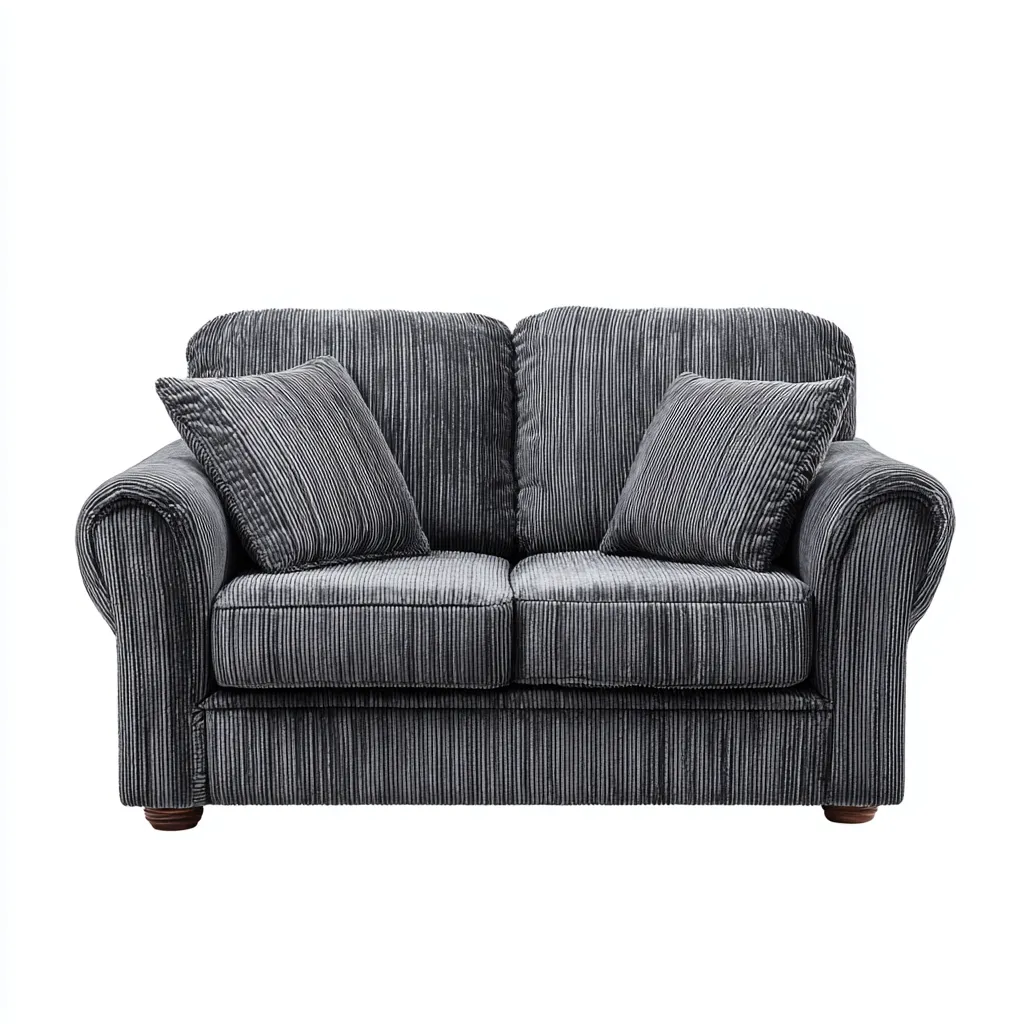 Divano lineare Tessuto 150x85x90 cm - Grigio - Stile moderno-Roomgohaus