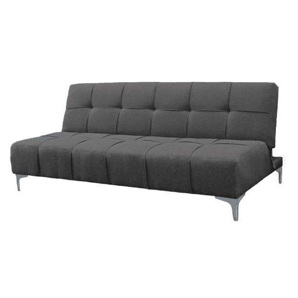 Sofa Cama Reclinable El Bazar Store New York Gris Oxford , Futon 3 posiciones, Sala
