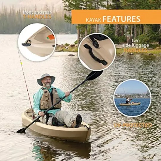 Lifetime Kayak de Pesca Angler amarack 100 (Remo Incluido)