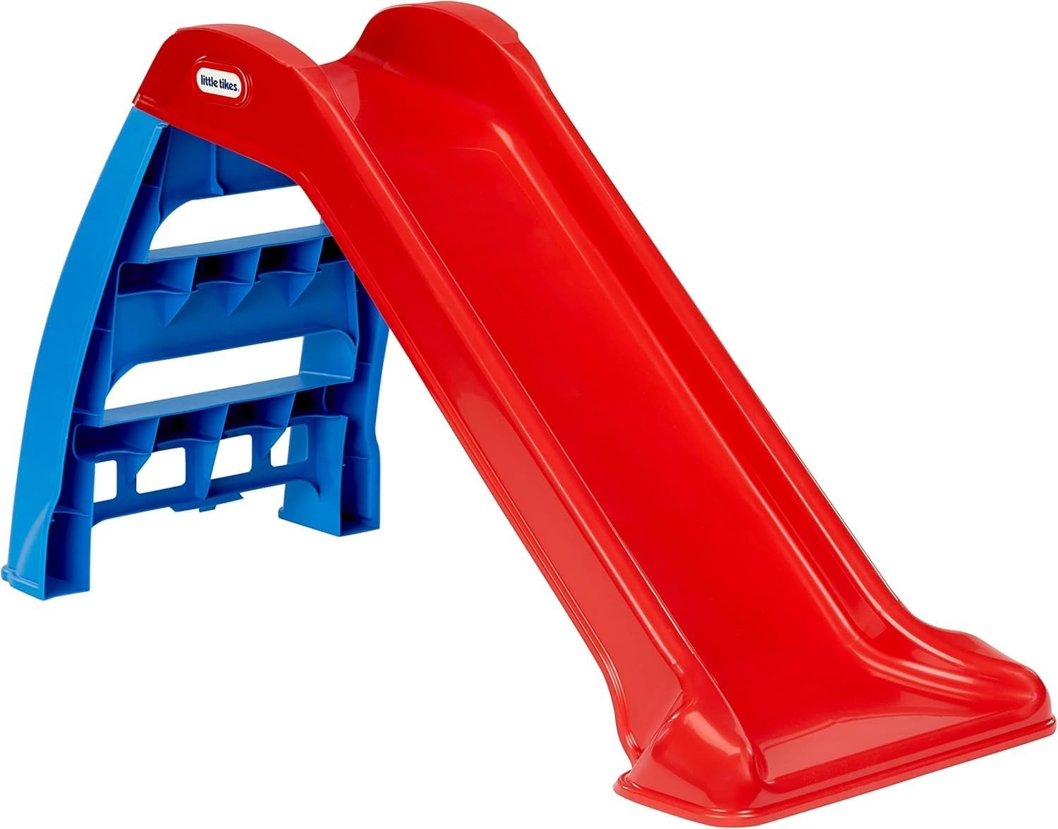 Little Tikes Primer Tobogán - Tobogán para Interiores y Exteriores - Duradero, Estable, Seguro - Color Rojo/Azul