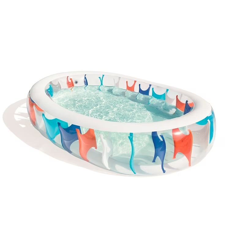 Alberca Inflable Ovalada Transparente 2.29 mt Bestway Plástico PVC Resistente