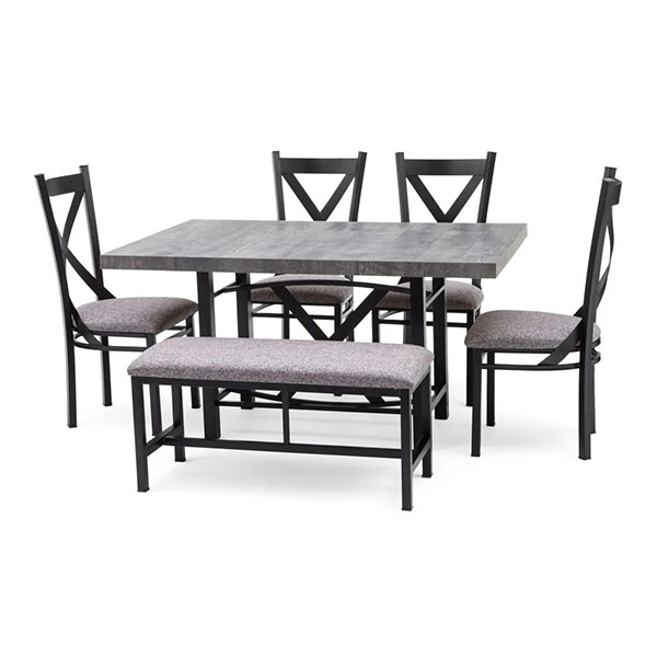 Comedor Bangladesh con 4 Sillas y 1 Banca