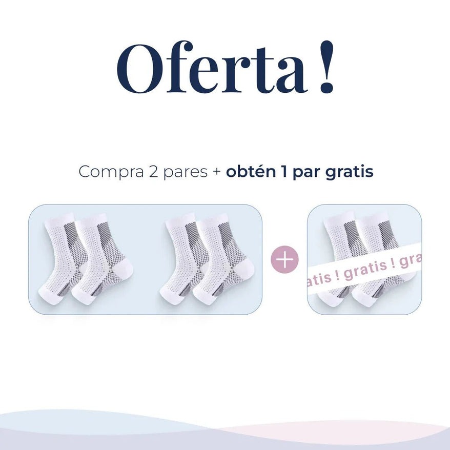 Medias De Compresión - Obtén Alivio Instantáneo De Pies Hinchados Y Adoloridos