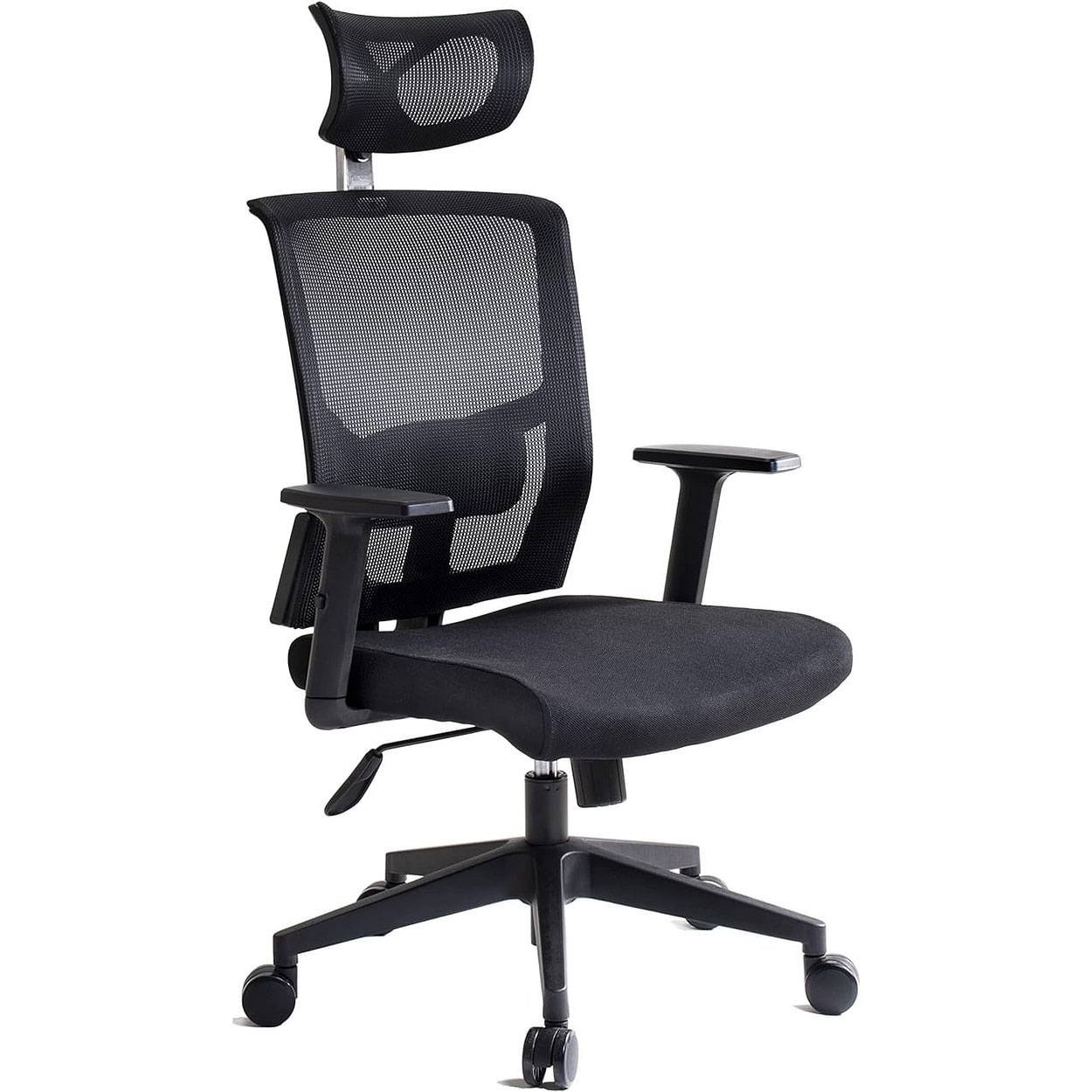 I SEATING Silla Oficina ejecutiva con cabecera y Soporte Lumbar Ajustable Silla Gamer sillas para Escritorio Silla ergonomica Caselli C