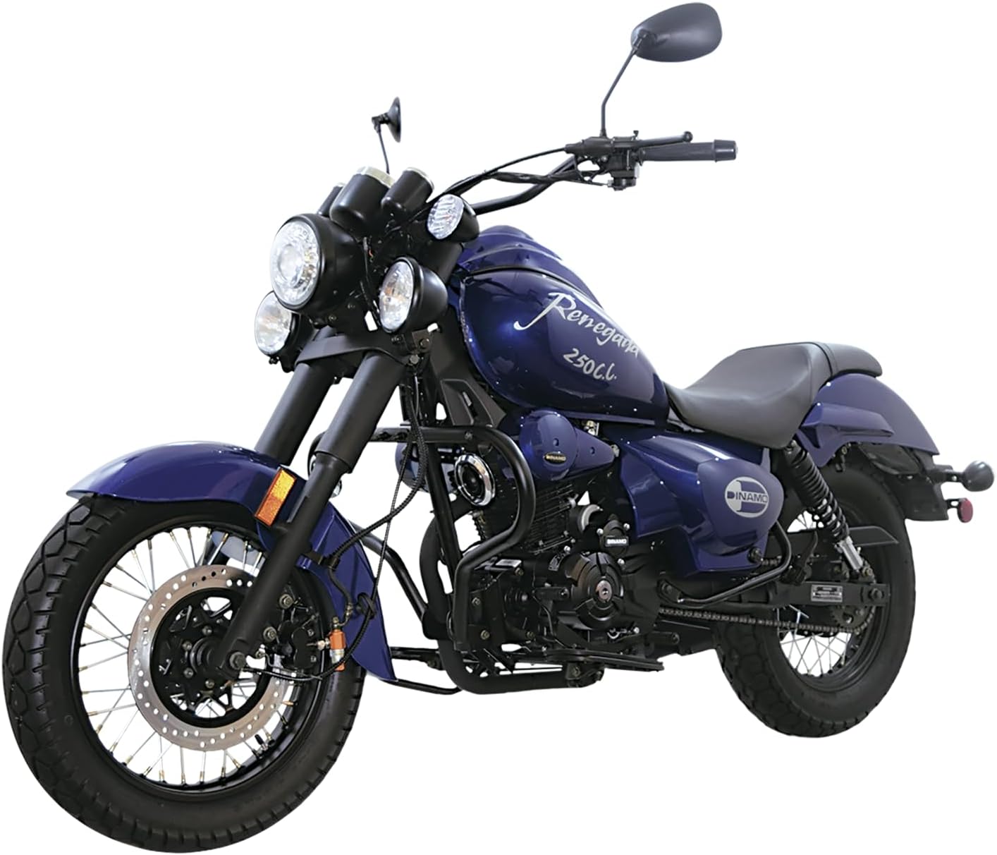DINAMO Motocicleta Clásica Renegada 250 Azul 2024