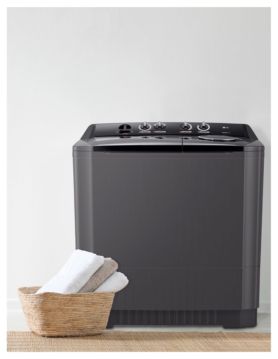 Lavadora doble tina LG 18 KG semiautomática doble carga WP18MAR.DBMELAT