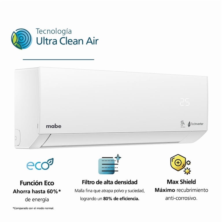 Aire Acondicionado Mabe Mini Split Inverter 1T 220 V