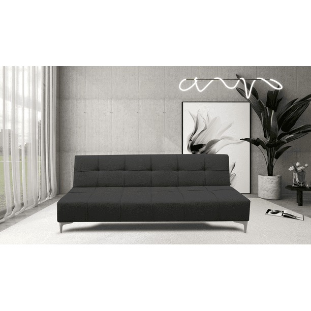 Sofa Cama Reclinable El Bazar Store New York Gris Oxford , Futon 3 posiciones, Sala
