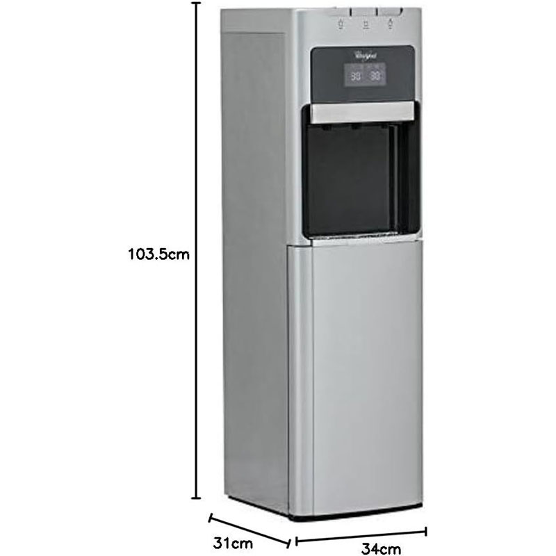 Despachador de Agua Whirlpool con Garrafón Oculto Gris modelo WK-5915/BD