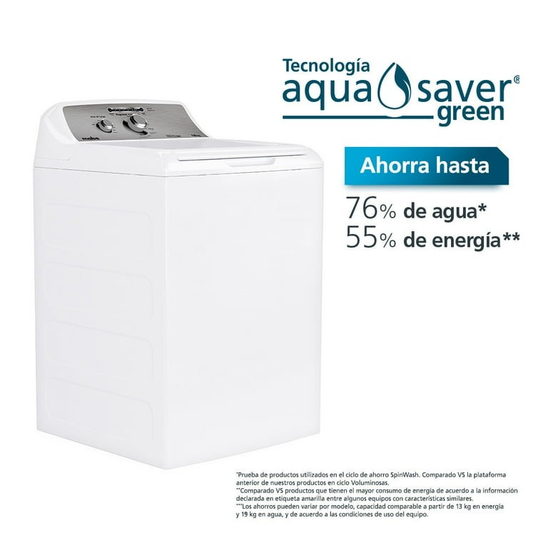 Lavadora Mabe 18 kg Blanca LMA78112CBAB0 Carga Superior