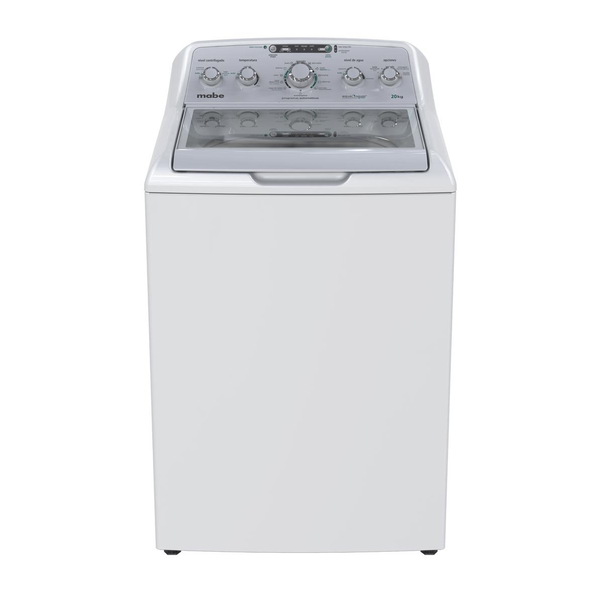 Paquete Mabe Lavadora Carga Superior 20 Kg Blanco Mabe Y Kit de Jabón Lma70215Vbab0