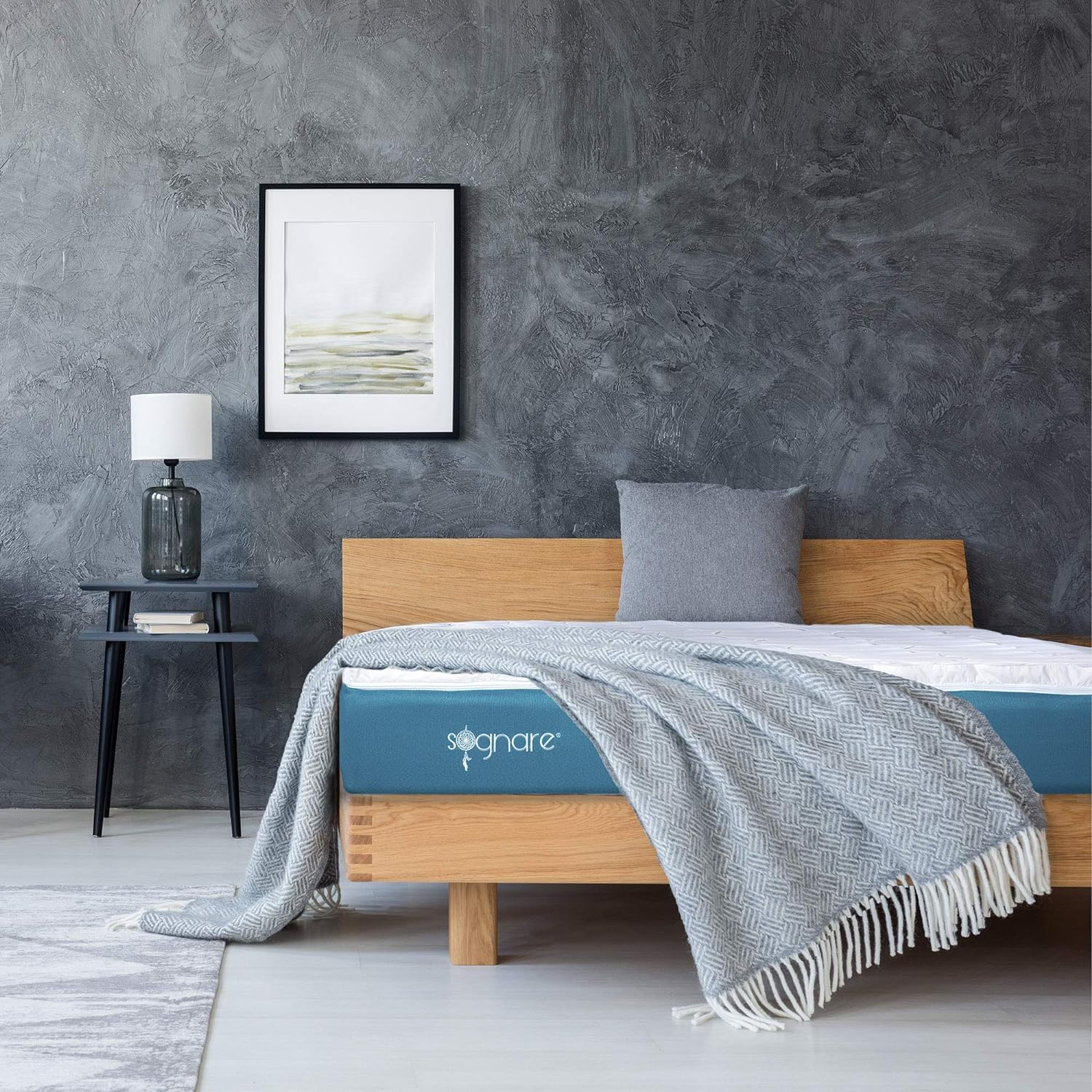Sognare Zero Colchón Tamaño Individual Memory Foam, Densidad Firme, Temperatura Frío, Hipoalergénico y Funda Removible Lavable. 100 Noches de Garantía.