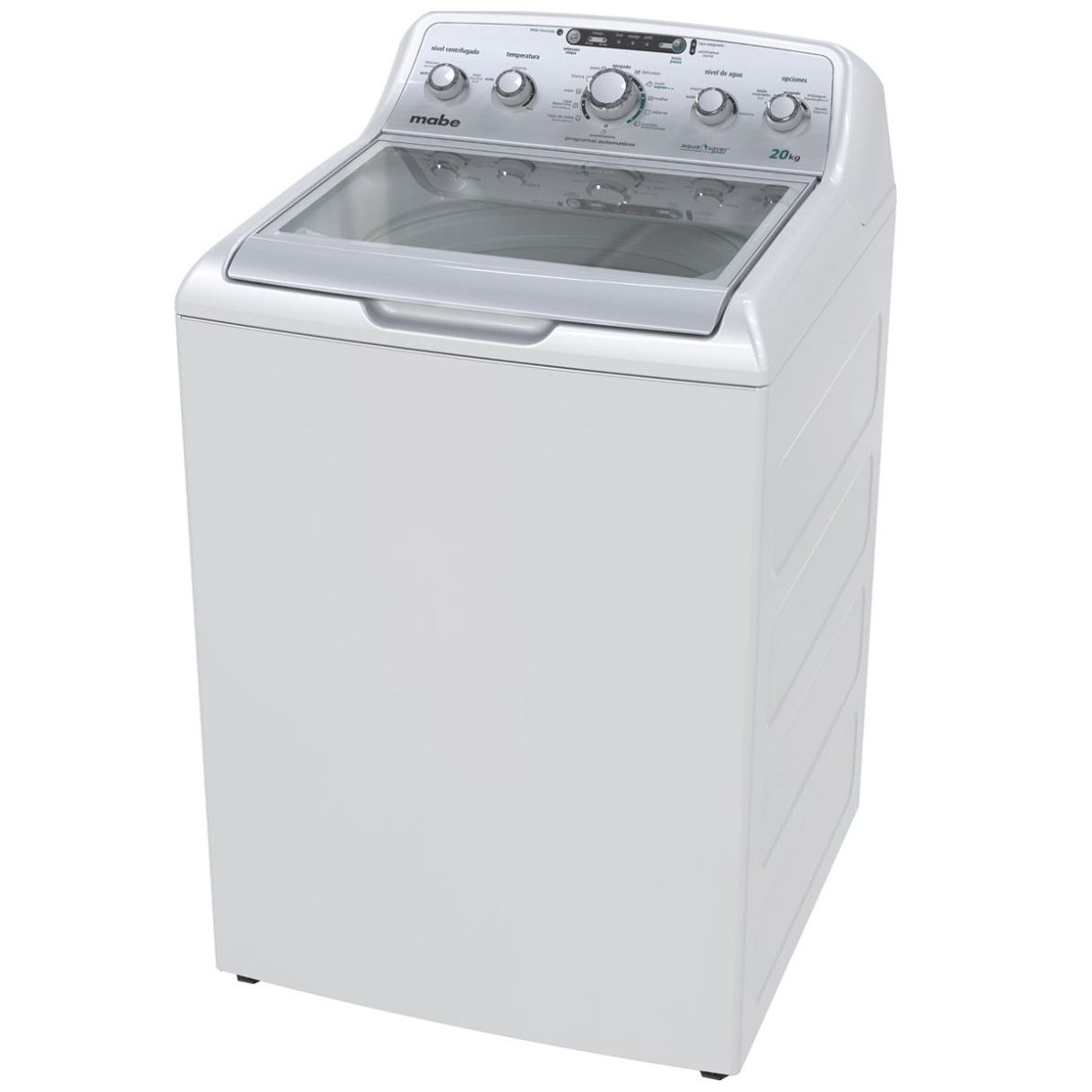 Paquete Mabe Lavadora Carga Superior 20 Kg Blanco Mabe Y Kit de Jabón Lma70215Vbab0