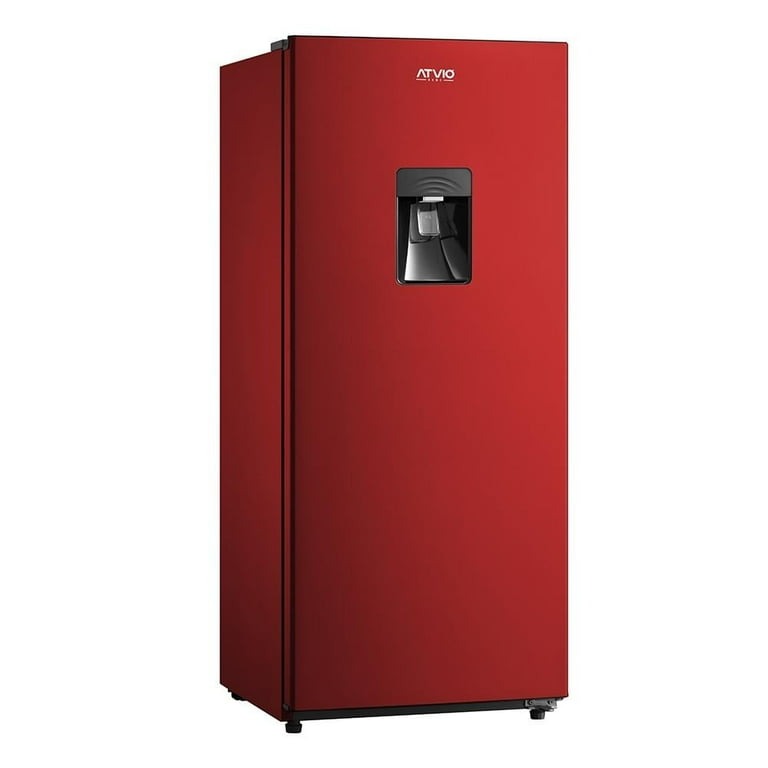 Refrigerador Atvio 7 Pies AT-6.6URR Silver/Rojo