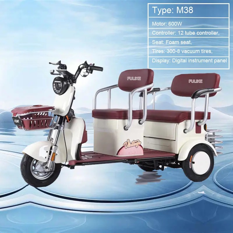 Scooter de movilidad eléctrica de tres ruedas FULIKE (Marca) — Triciclo eléctrico para personas con discapacidad — 60V 600W