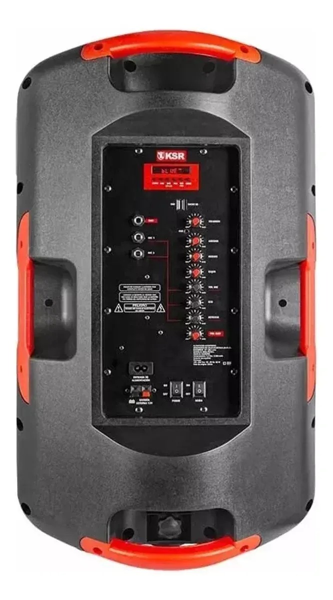 Bafle Bocina Recargable 15 Pulgadas Kaiser Tripie Microfono